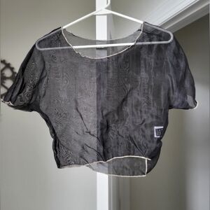 Black transparent tshirt sz: 8/10